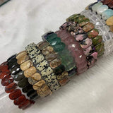 Fluorite Rhodonite Amazonite Sodalite Tiger Eye Bracelet