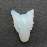 Opalite Wolf Head Pendant for DIY Necklace