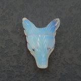 Opalite Wolf Head Pendant for Necklace