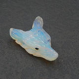 Opalite Wolf Head Pendant for Necklace