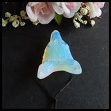 Opalite Wolf Head Pendant for DIY Necklace, 43x30x14mm