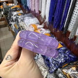 AAA Lavender Purple Jade Bracelet Stone Jewelry Bangle