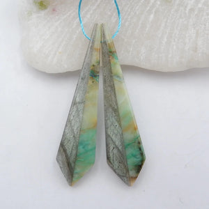 Chrysocolla & Labradorite Woman Earrings