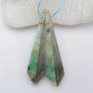 Chrysocolla & Labradorite Woman Earrings