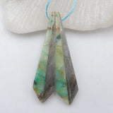 Chrysocolla & Labradorite Woman Earrings