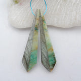 Chrysocolla & Labradorite Woman Earrings