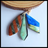 Chrysoprase Obsidian Labradorite Red Sand Sun Sitara Pendant Necklace Beads
