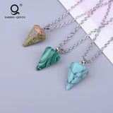 Gemstone Crystal Reiki Chakra Pendant Necklace