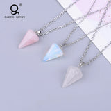 Gemstone Crystal Reiki Chakra Pendant Necklace