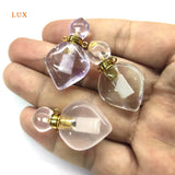 Gemstone Oil Diffuser Pendant Necklace Charms Set