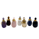 Gemstone Perfume Bottle Necklace