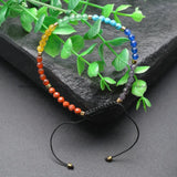 Chakra Hologram Bracelet Natural Gemstone Beads Party Gift
