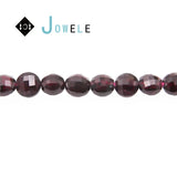 Garnet Beads Faceted Flat Round Rondelle 2-6mm DIY Jewelry Making