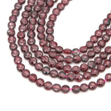 Garnet Beads Faceted Flat Round Rondelle 2-6mm DIY Jewelry Making