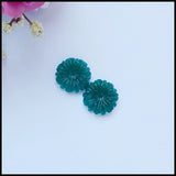 Green Agate Women Earring Bead 16x4mm