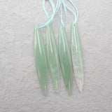 Green Aventurine Woman Long Earrings 53x8x4mm