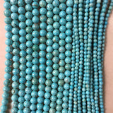 Green Turquoise Stone Beads 4-12MM Bracelet for DIY Jewelry Making