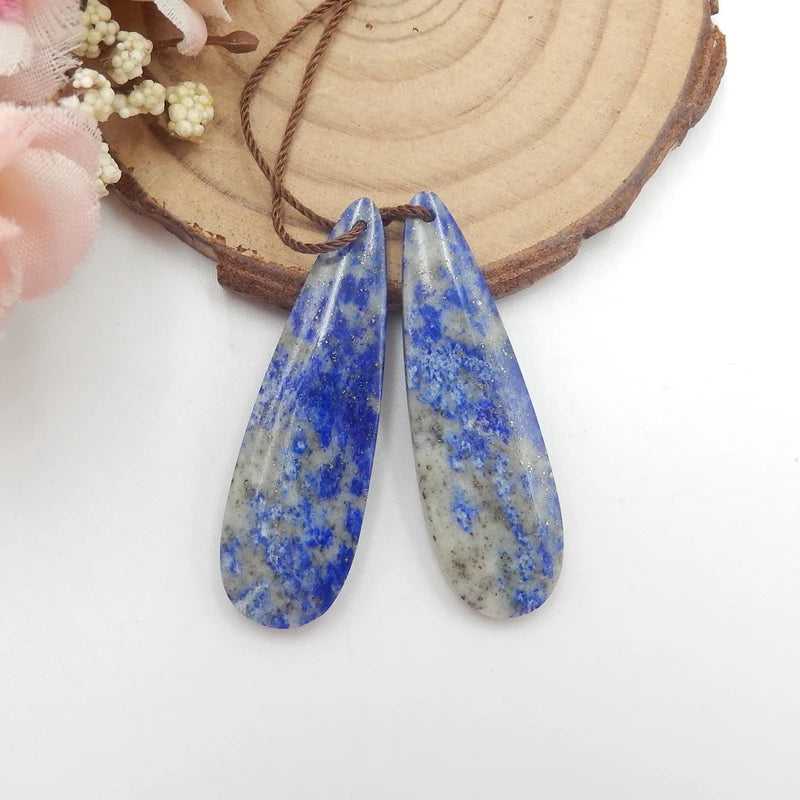 Lapis Lazuli Gemstone Woman Earrings Bead Fashion Jewelry