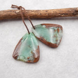 Chrysoprase Nugget Earring Beads 28x22mm
