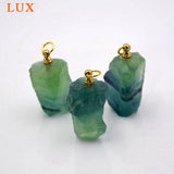 Green Fluorite Perfume Bottle Pendant Essential Oil Diffuser Necklace