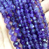 Amethyst Faceted Round Spacer Beads for DIY Jewelry Making