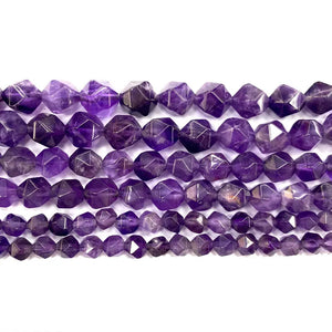 Amethyst Faceted Round Spacer Beads for DIY Jewelry Making