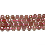 Red Strawberry Quartz Faceted Round Spacer Beads for Jewelry Making
