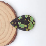 Turquoise Gemstone Pendant Bead, Jewelry Accessories, 32x20x3mm