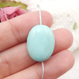 Natural Turquoise Pendant Bead 19x15x7mm