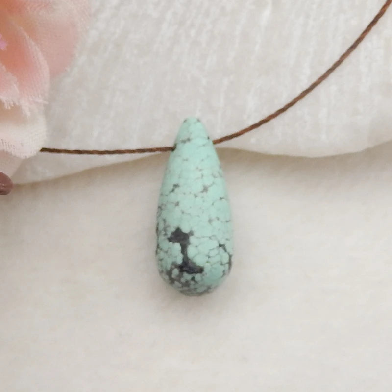 Turquoise Gemstone Pendant Bead 20x8mm
