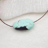 Natural Turquoise Pendant Bead 17x10x5mm