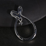 Zircon Lucky Pendant Real Silver 925 Jewelry Personalized Birthstone