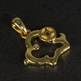 Zircon Lucky Pendant Real Silver 925 Jewelry Vintage Fine Jewelry