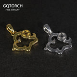 Zircon Lucky Pendant Real Silver 925 Jewelry Vintage Fine Jewelry