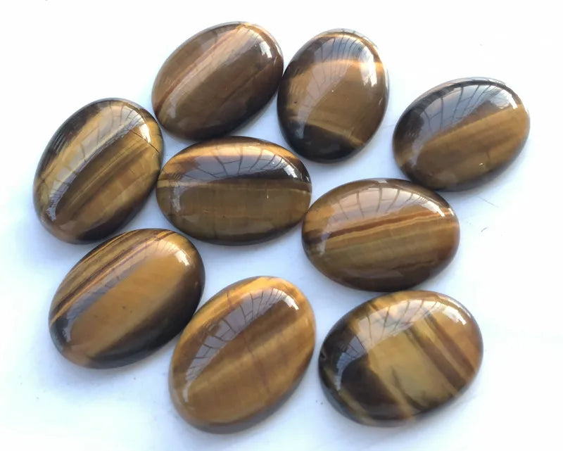 Natural Gemstones Beads 22x30mm Oval Cabochons 10pcs/lot Precious Stones