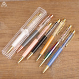 Gemstones Chip Beads Ballpoint Pen Ink Quartz Crystal Stationery Pen