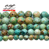 Peru Turquoise Beads Phoenix Turquoise Round Loose Stone Beads