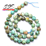Peru Turquoise Beads Phoenix Turquoise Round Loose Stone Beads