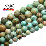 Peru Turquoise Beads Phoenix Turquoise Round Loose Stone Beads