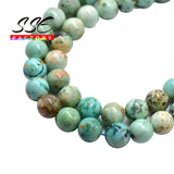 Peru Turquoise Beads Phoenix Turquoise Round Loose Stone Beads