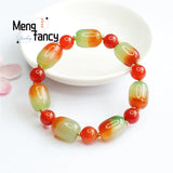 Natural Beauty Agate Jade Chalcedony Road Pass Bracelet Women Jewelry