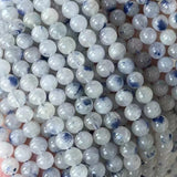 Natural Dumortierite in Quartz Dumoyite Round Beads 6 8mm