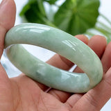 Bright Green Burma Jade Bangle Fine Gemstone Jadeite Jewelry With Certificate