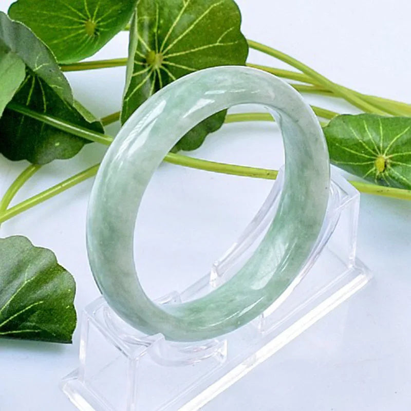 Bright Green Burma Jade Bangle Fine Gemstone Jadeite Jewelry With Certificate