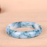 Natural Jade Bracelet Bangle Hand-Carved Charm Jewelry for Men Women Luck