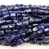Natural Dark Sodalite Nugget Form Loose Smooth Necklace Bracelet Beads