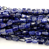 Natural Dark Sodalite Nugget Form Loose Smooth Necklace Bracelet Beads