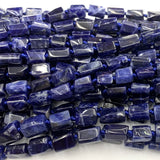 Natural Dark Sodalite Nugget Form Loose Smooth Necklace Bracelet Beads