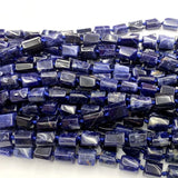 Natural Dark Sodalite Nugget Form Loose Smooth Necklace Bracelet Beads