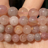 Pink Opal Stone Beads 6 8 10mm Round Loose Spacer Beads for DIY Jewelry